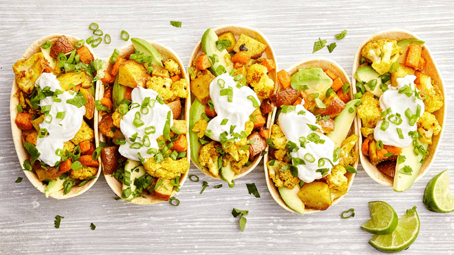 Curried Veggie Tacos  